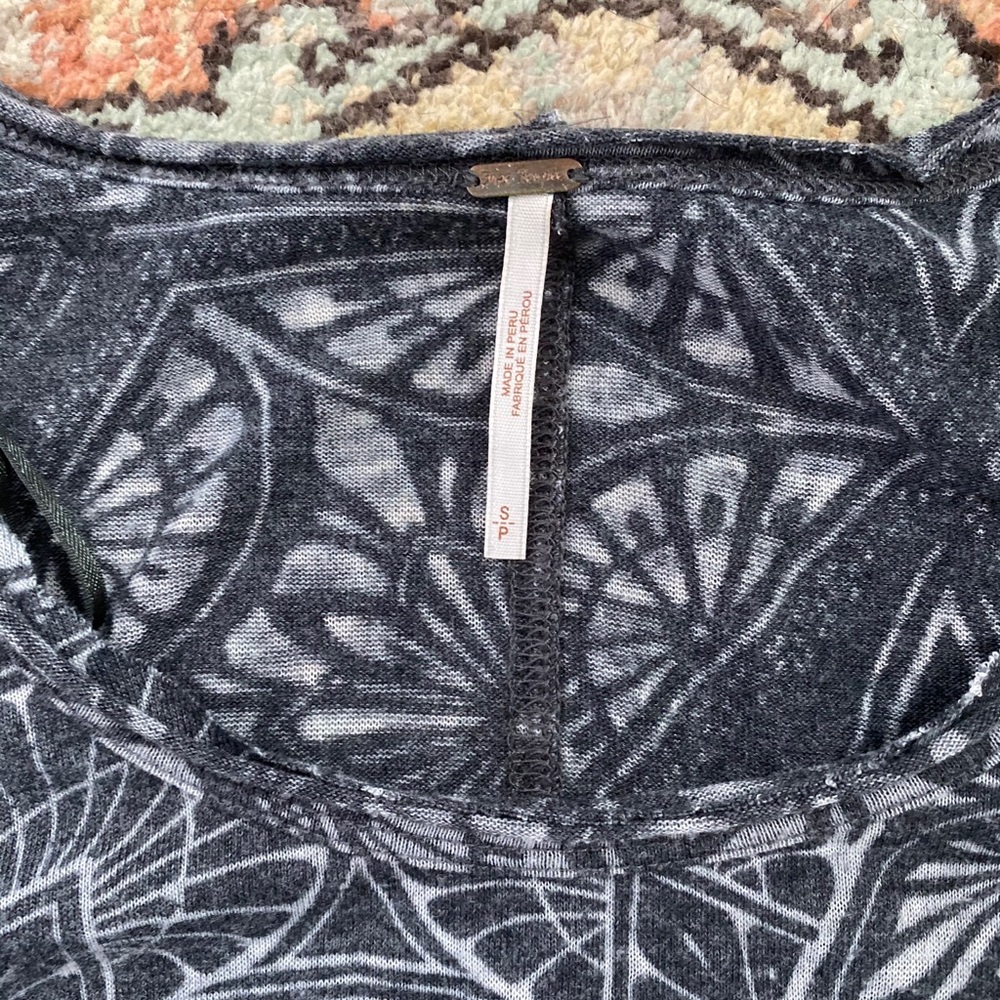 Free People Hi Lo Ruffle Back Tank - Picture 2 of 6